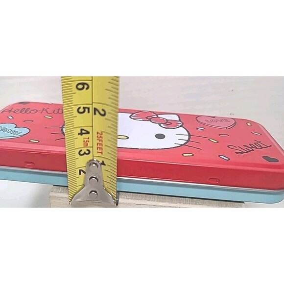 Sanrio Hello Kitty Tin Pencil Pen Case 2020 Collectible Retro Anime Art - Picture 3 of 5